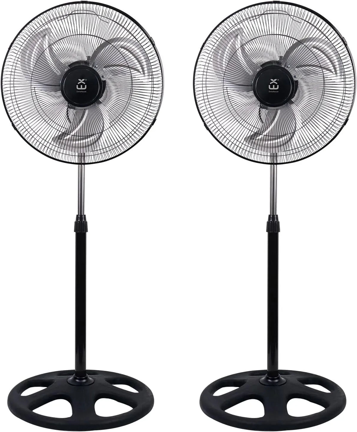 Ventilator 101-130cm, 50cm, 80 W, 3 Geschwindigkeiten, Oszillation, Wohnzimmergestaltung, Höhenverstellbar für Wohnzimmer Büro Gewerbe