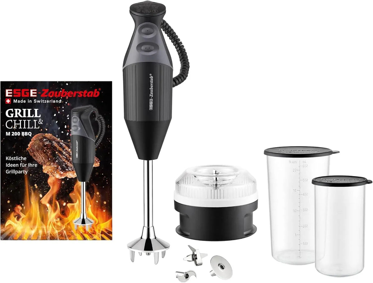 Gerätezubehör, 200 W, ESGE M 200, Schwarz, Zauberstab 98215 BBQ schwarz, 2 Stufen bis 17, 000 U/ in