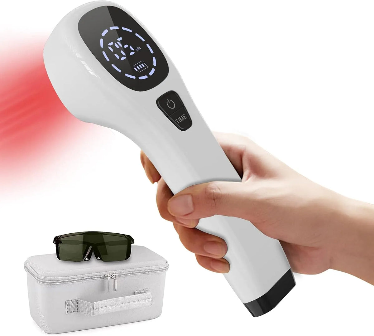 Therapie Gerät, Handgerät, 650nm, Weiß, für Knie