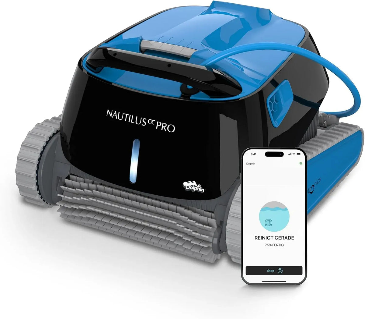 Saugroboter, Einbau, für Einbaupools bis zu 15 m, Kontrolle mit app