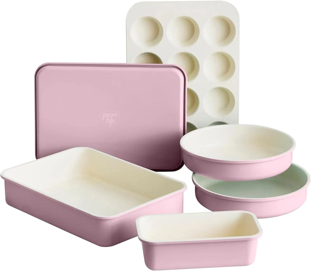 Geschirrspüler, Spülmaschine, GreenLife 6-teiliges, Antihaftbeschichtung, PFAS-freie Keramik, Antihaft-Backformen-Set