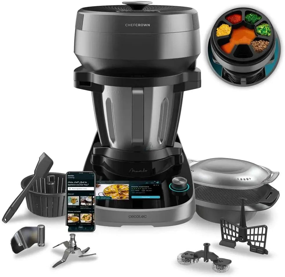 Cecotec Küchenroboter, 1700 W, Küchenroboter Mambo CooKing Victory