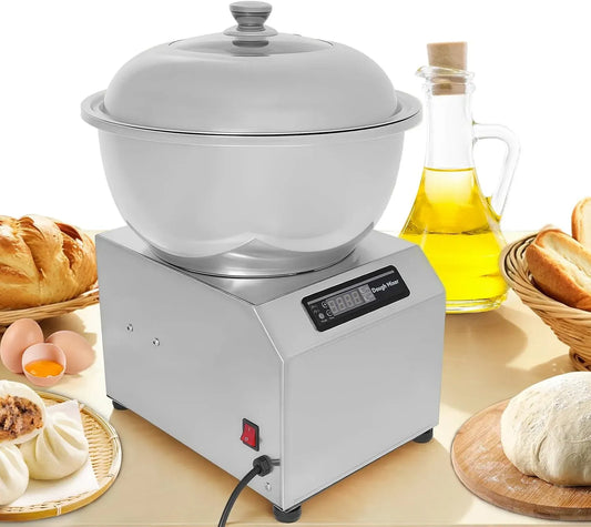 Teigmischermaschine, Zeitschaltuhr, Teigmaschine, elektrische Schermaschine, 8 L, 750 W, Restaurant, Edelstahl, für Restaurants