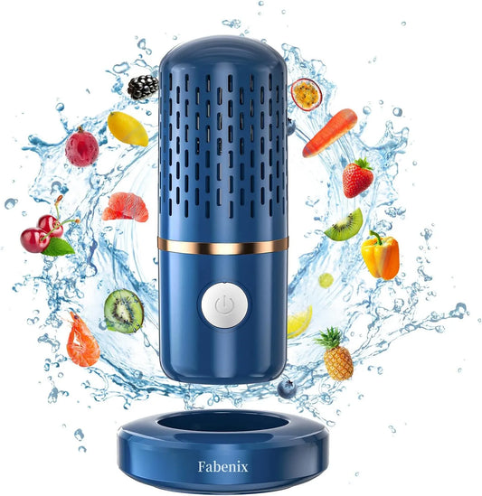 Lebensmittelreiniger, Gemüse-Reiniger, Reinigungsgerät, USB, kabellos, Blau