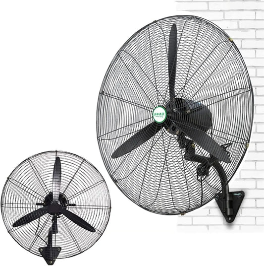 Ventilator, Oszillation, leise, Ventilator zur Luftzirkulation, 27-Zoll-Hochgeschwindigkeits-Wandventilator